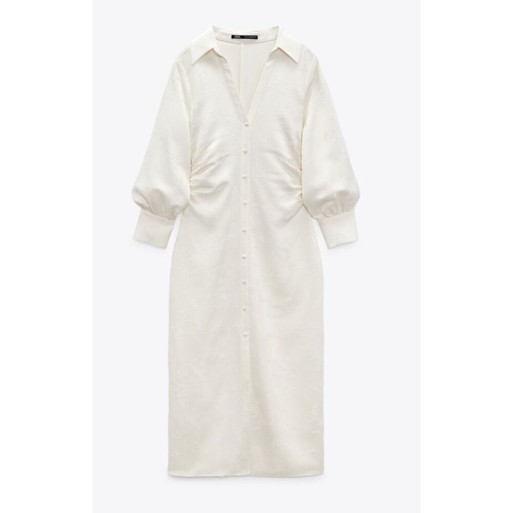 NWT ZARA JACQUARD TUBE DRESS Size XS NWT